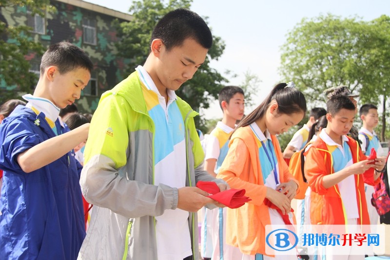 青羊实验中学举行新团员入团宣誓仪式