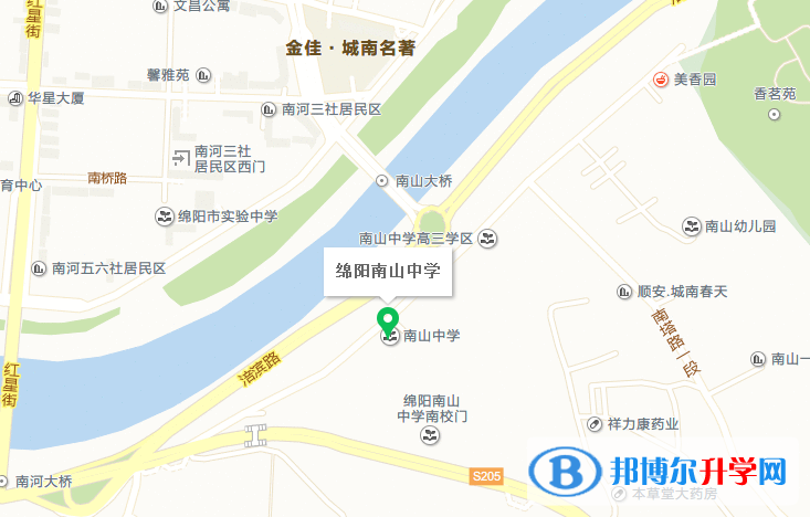 四川省绵阳南山中学地址在哪里