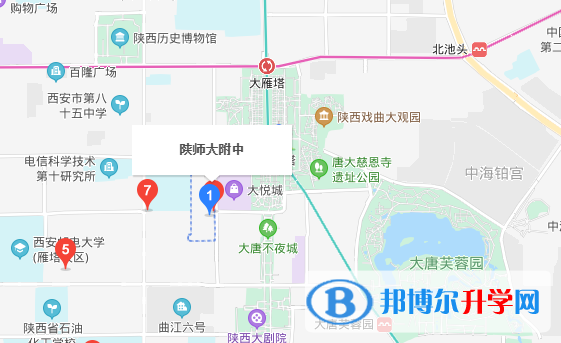 陕西师范大学附中英中培训中心地址在哪里