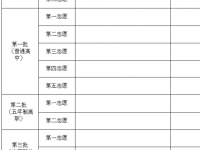 泸州2021年中考志愿的样表