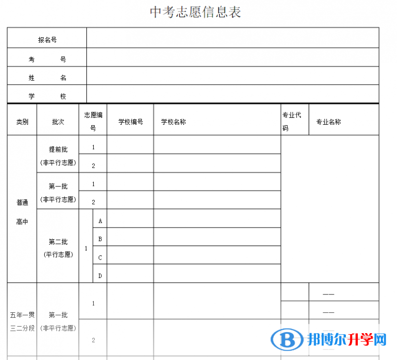 雅安2022年中考志愿填报网址