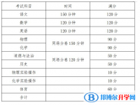 雅安2022年中考时间安排