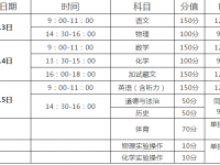 阿坝2022年中考时间表