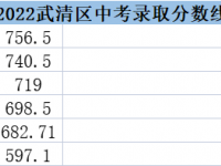 2022天津武清区中考录取分数线（天津武清区中考）