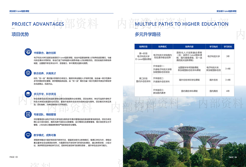 电子科技大学新加坡O-Level国际课程2024年招生简章